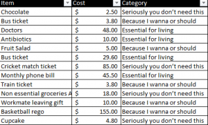 Travel Budget Spreadsheet