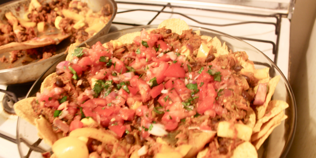 Vegetarian Nachos - perfect for that night in!