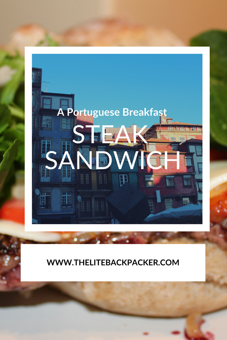 An Easy Breakfast Steak Sandwich on Portugese Bread