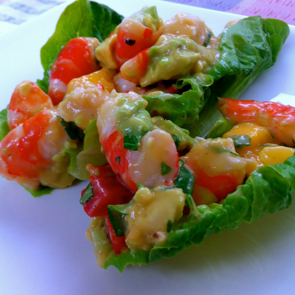 Australian Prawn and Mango Lettuce Cups Recipe